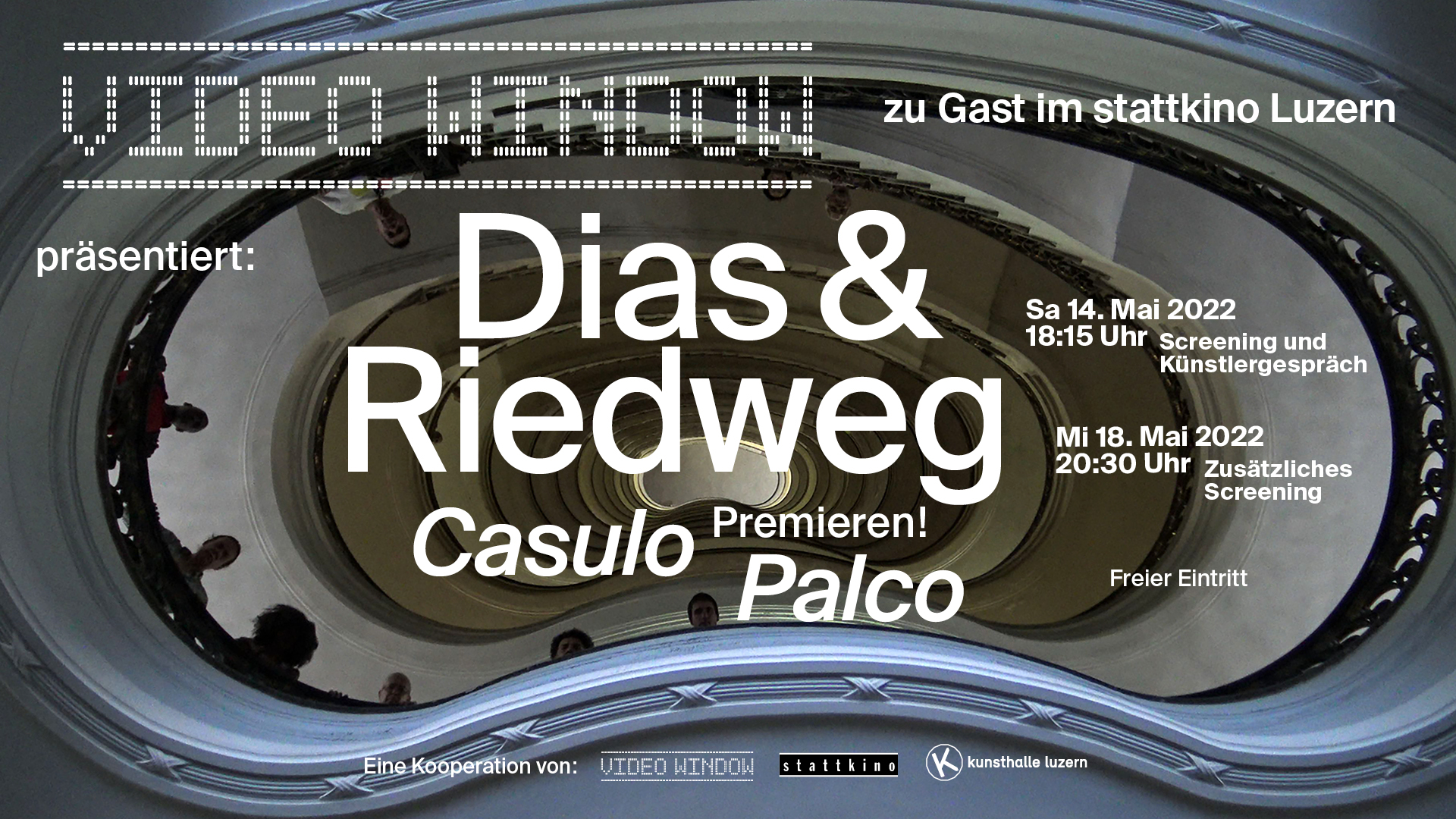 VIDEO WINDOW und Kunsthalle Luzern präsentieren: Dias & Riedweg