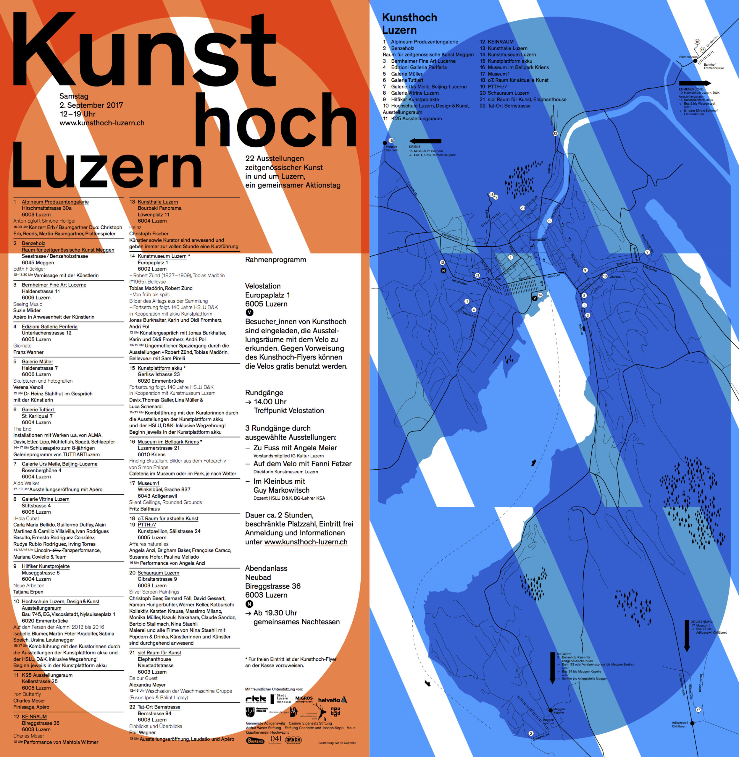 Kunsthoch Luzern - gemeinsamer Aktionstag der Luzerner Ausstellungsräume