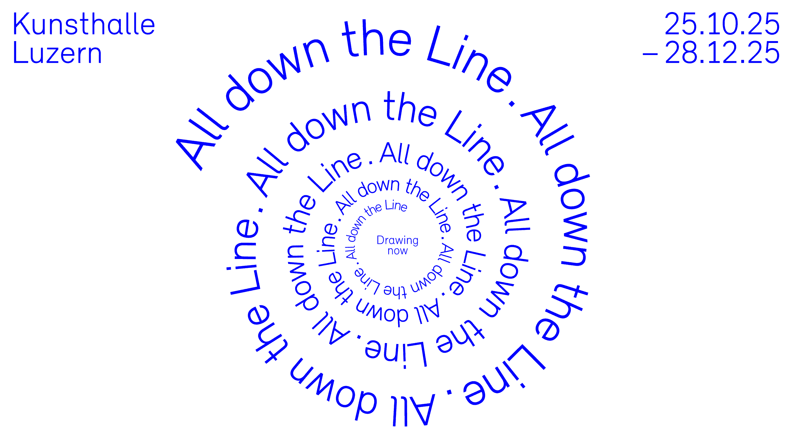 «All down the Line – Drawing now»