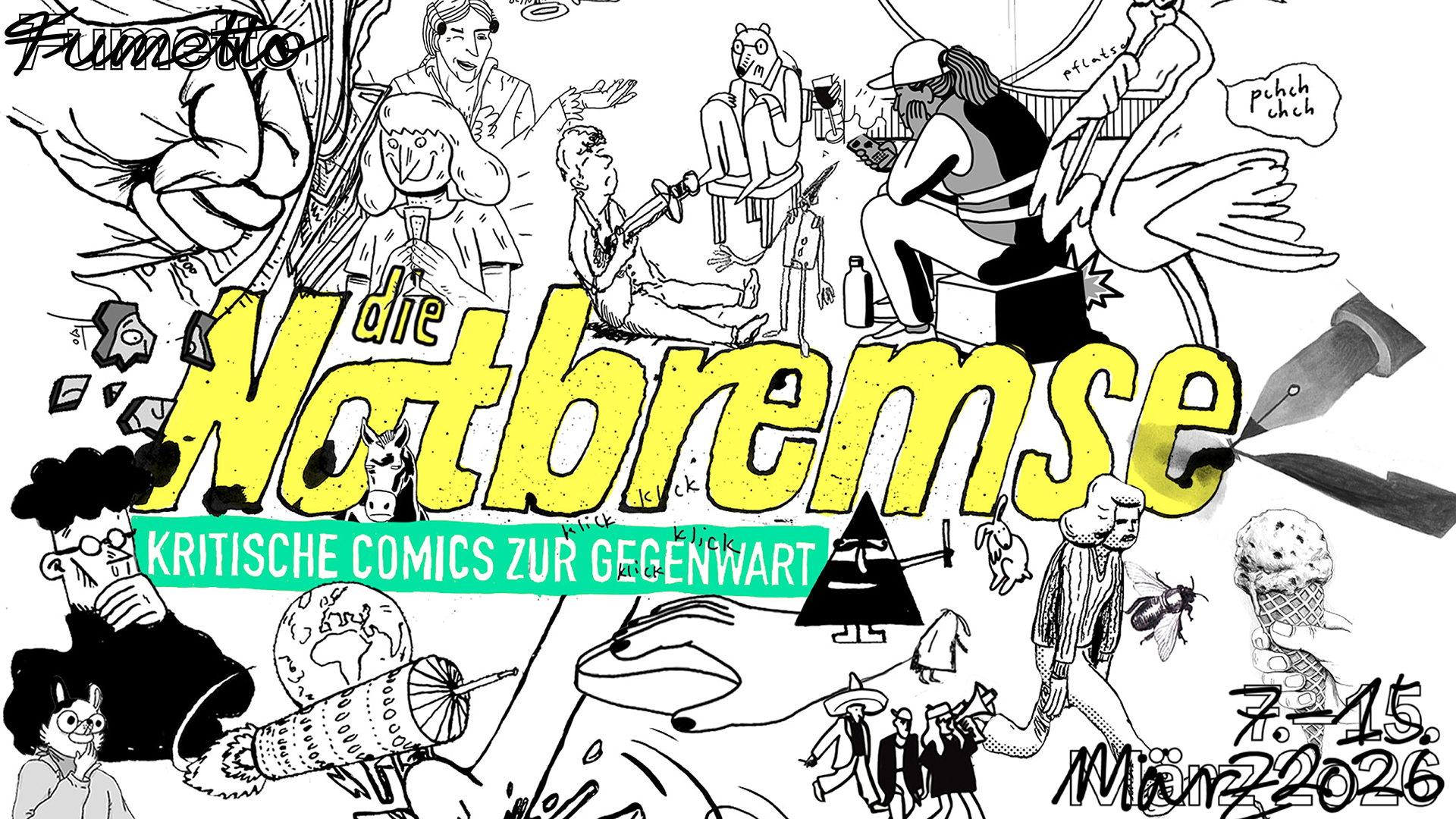 «Die Notbremse» – Kritische Comics zur Gegenwart